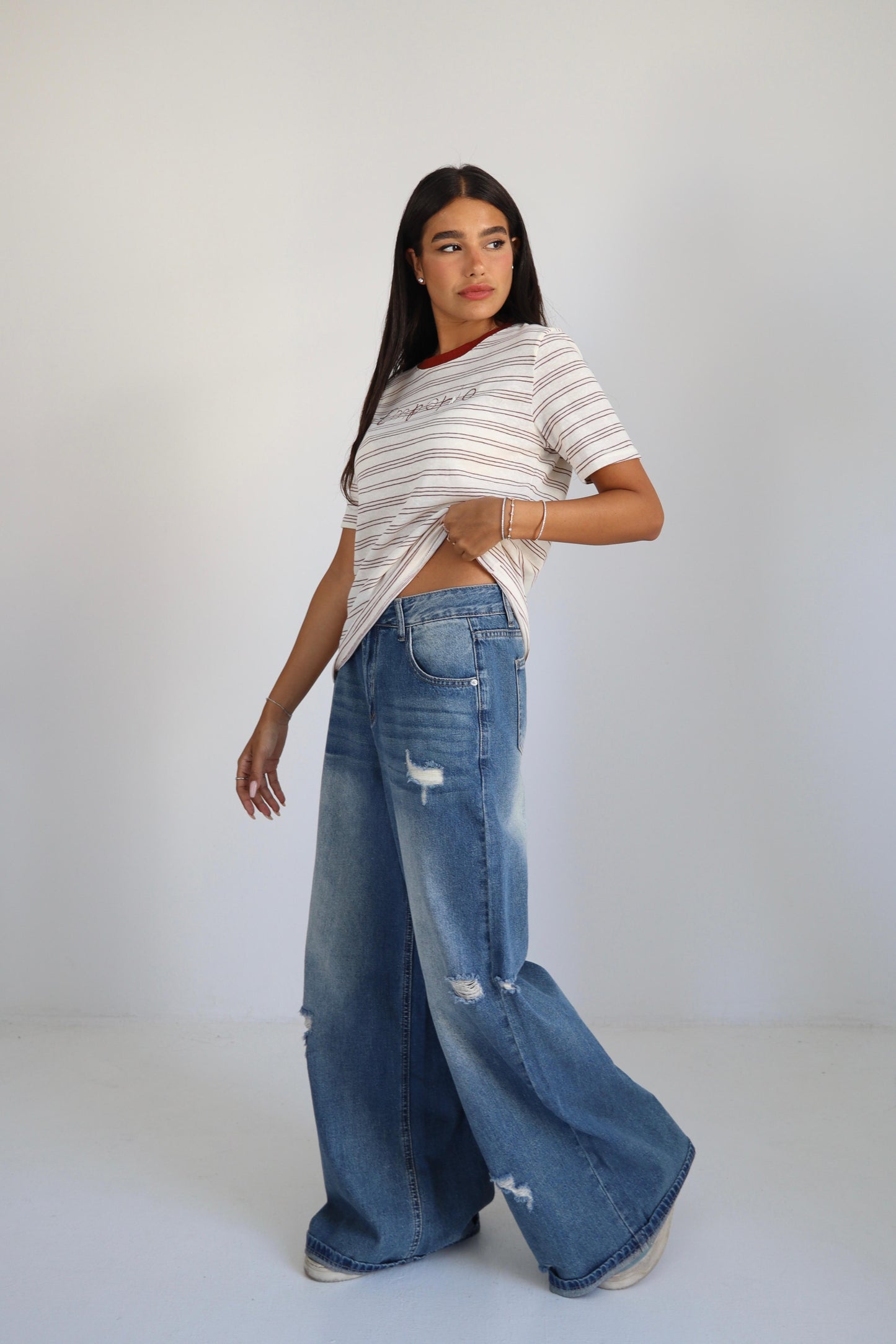 חולצת טי שירט פסים