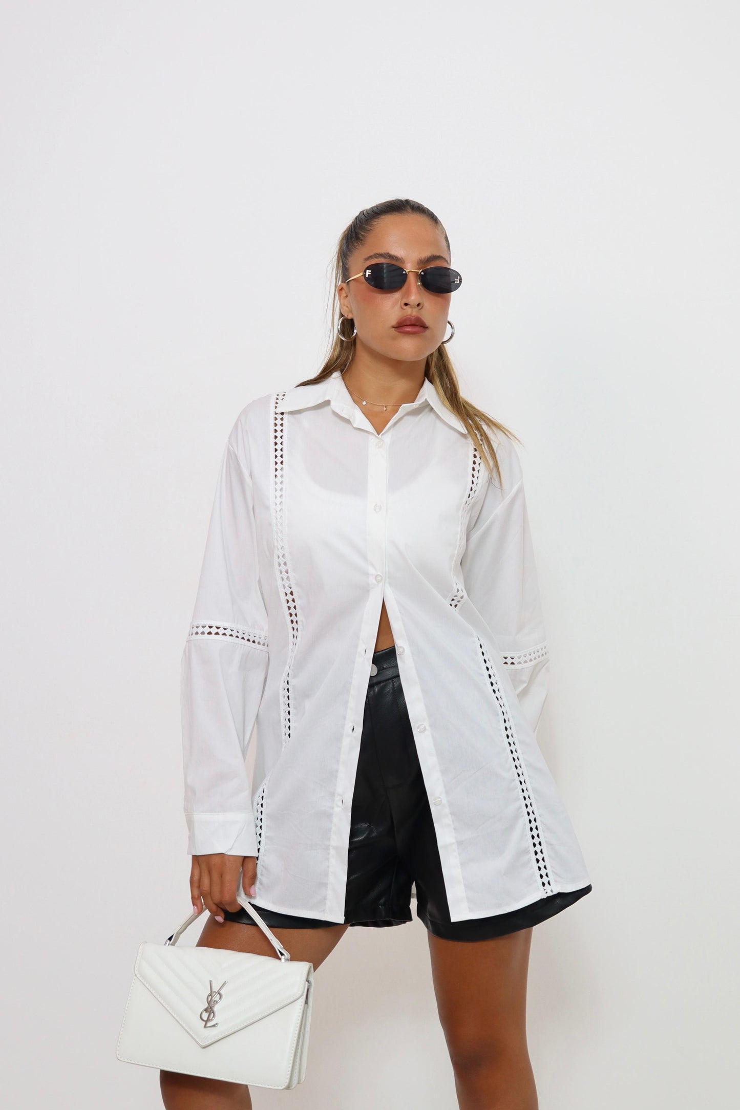 חולצת טוניקה מכופתרת