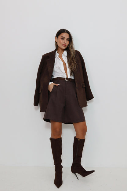 מכנס ברמודה צמר