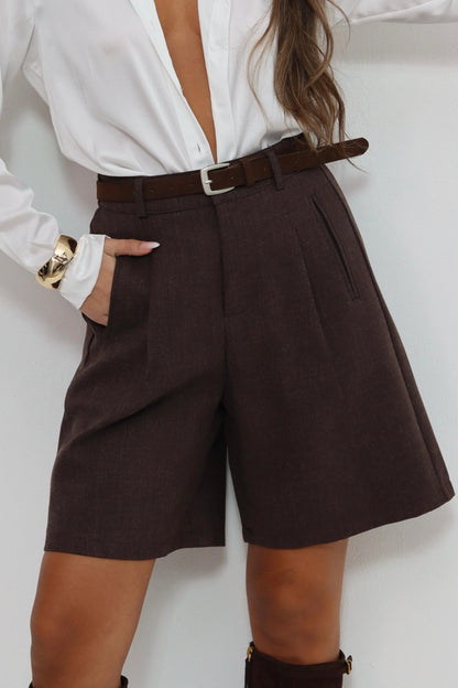 מכנס ברמודה צמר