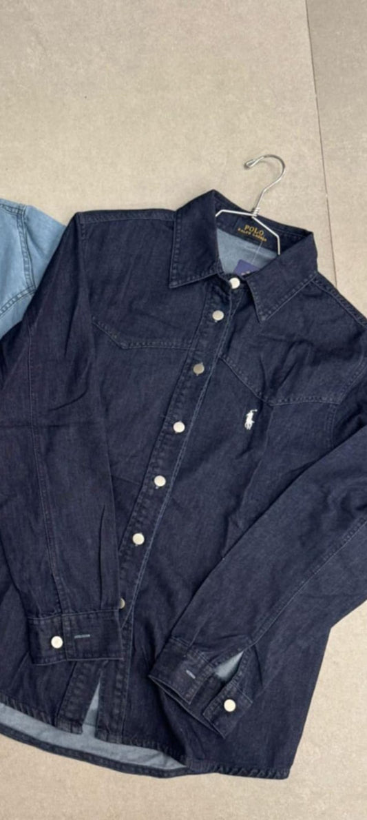 חולצת ג'ינס מכופתרת RL