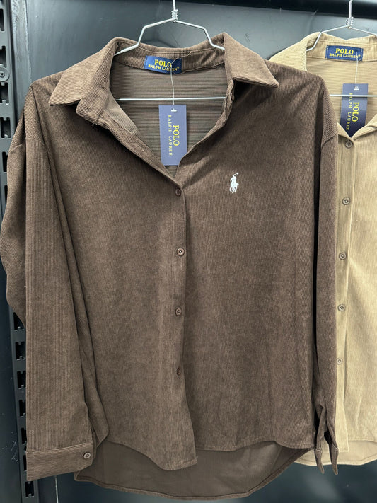 חולצת קורדרוי מכופתרת RL