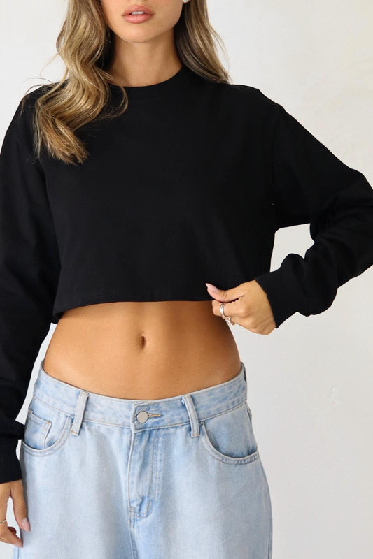 חולצת קרופ מנג'ט