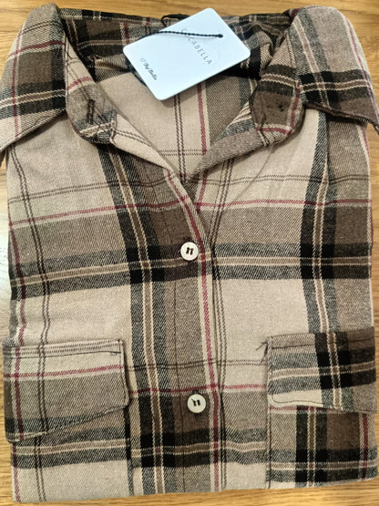 חולצת משבצות +טופ