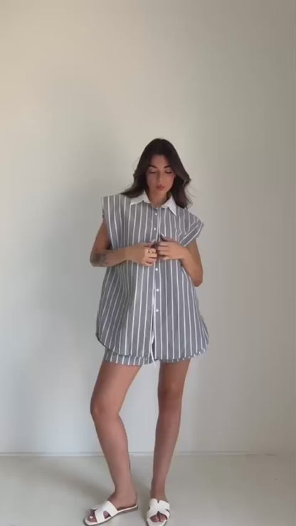 חליפת ברמודה פסים